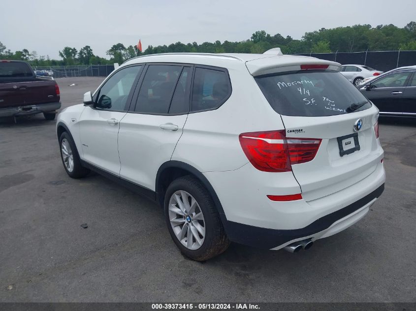 2017 BMW X3 XDRIVE28I - 5UXWX9C38H0W79364