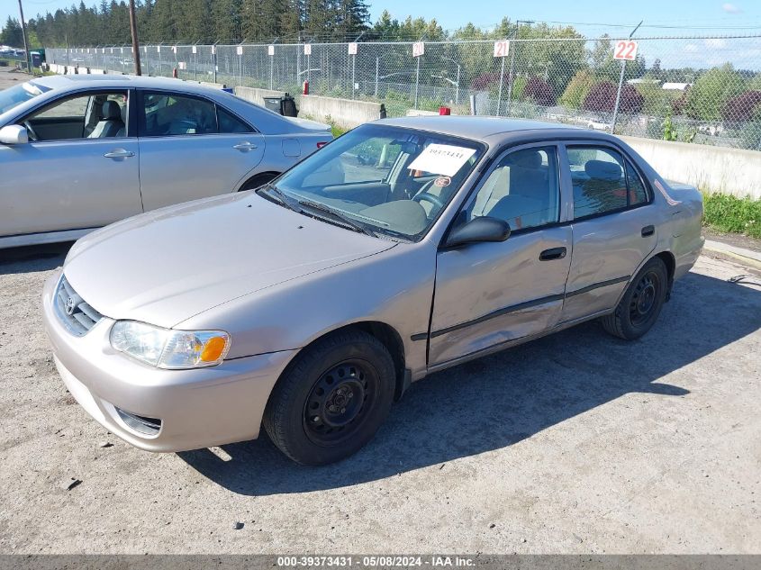 2002 Toyota Corolla Ce VIN: 1NXBR12E02Z601848 Lot: 39373431