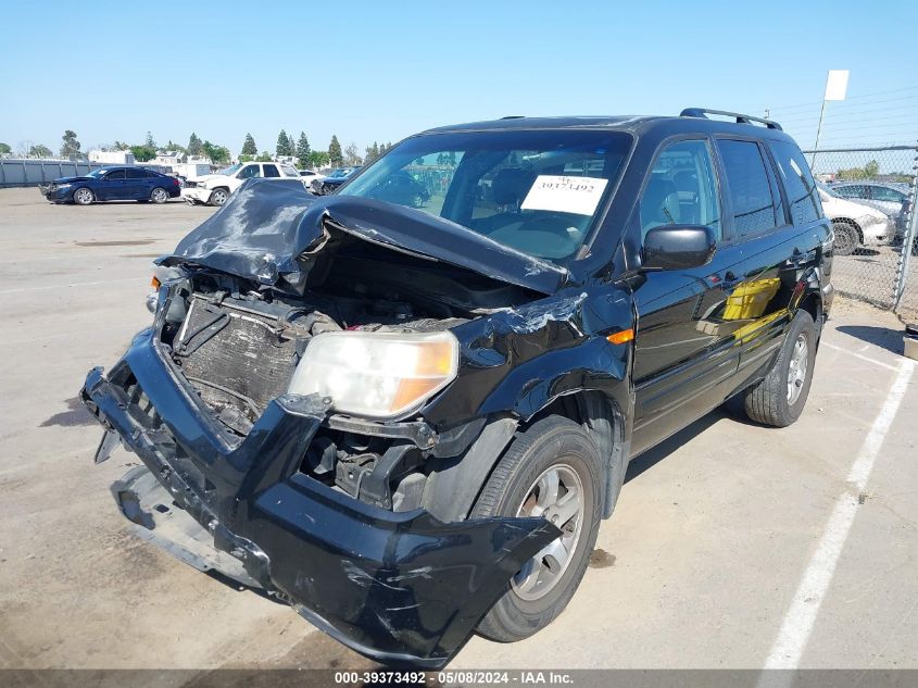 2008 Honda Pilot Ex-L VIN: 5FNYF18618B014566 Lot: 39373492