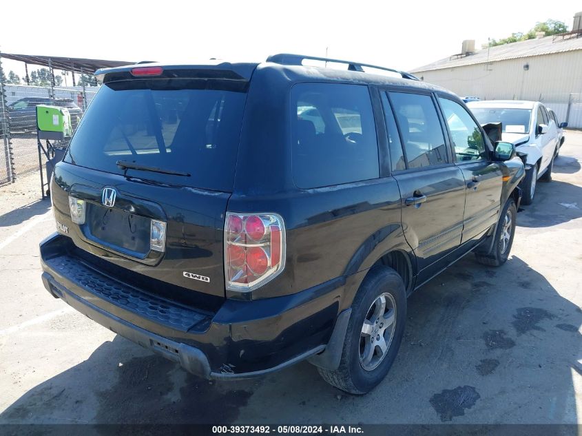 2008 Honda Pilot Ex-L VIN: 5FNYF18618B014566 Lot: 39373492