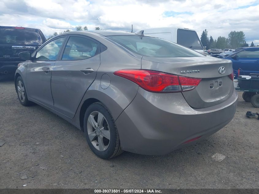 2012 Hyundai Elantra Gls VIN: 5NPDH4AE4CH089932 Lot: 39373501