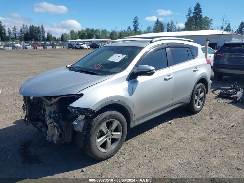 2015 Toyota Rav4 Xle VIN: 2T3WFREV4FW178533 Lot: 39373510