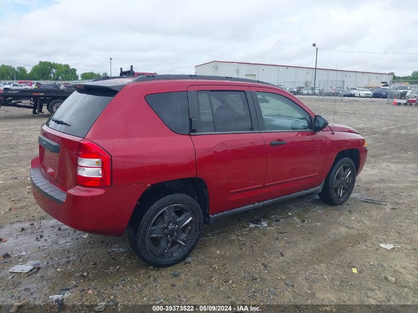 2009 Jeep Compass Sport VIN: 1J8FT47B69D238403 Lot: 39373522