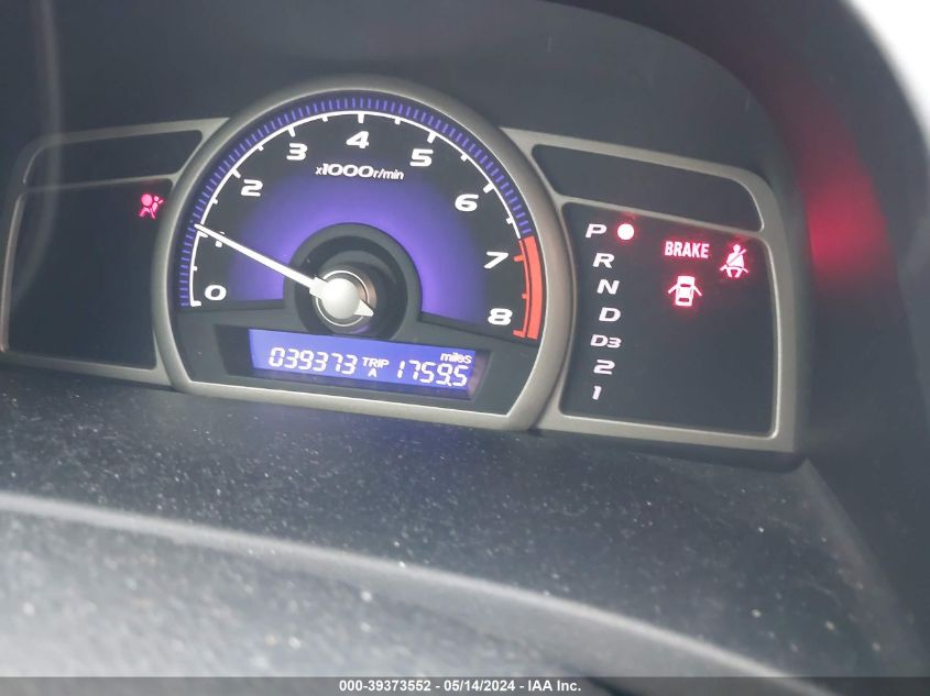 2009 Honda Civic Ex VIN: 2HGFA16869H306298 Lot: 39373552