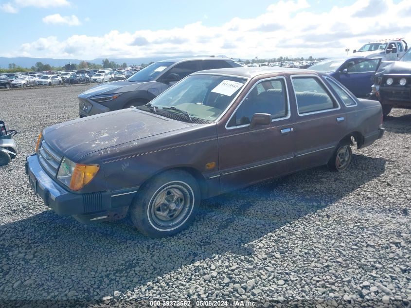 1984 Ford Tempo Glx VIN: 1FABP23RXEK240510 Lot: 39373562