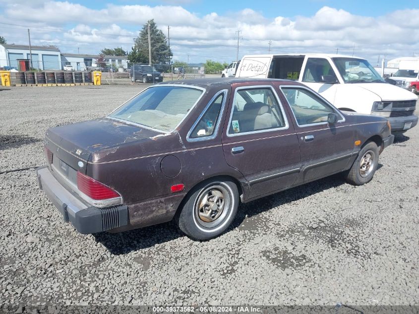 1984 Ford Tempo Glx VIN: 1FABP23RXEK240510 Lot: 39373562