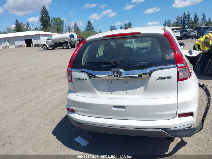 2016 Honda Cr-V Lx VIN: 5J6RM4H38GL051380 Lot: 39373607