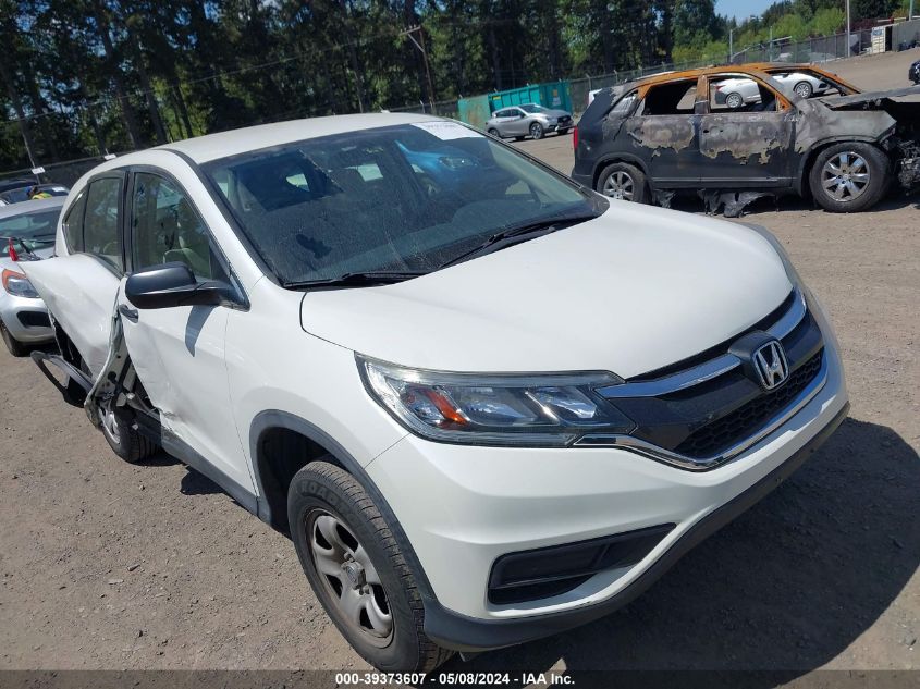 2016 Honda Cr-V Lx VIN: 5J6RM4H38GL051380 Lot: 39373607