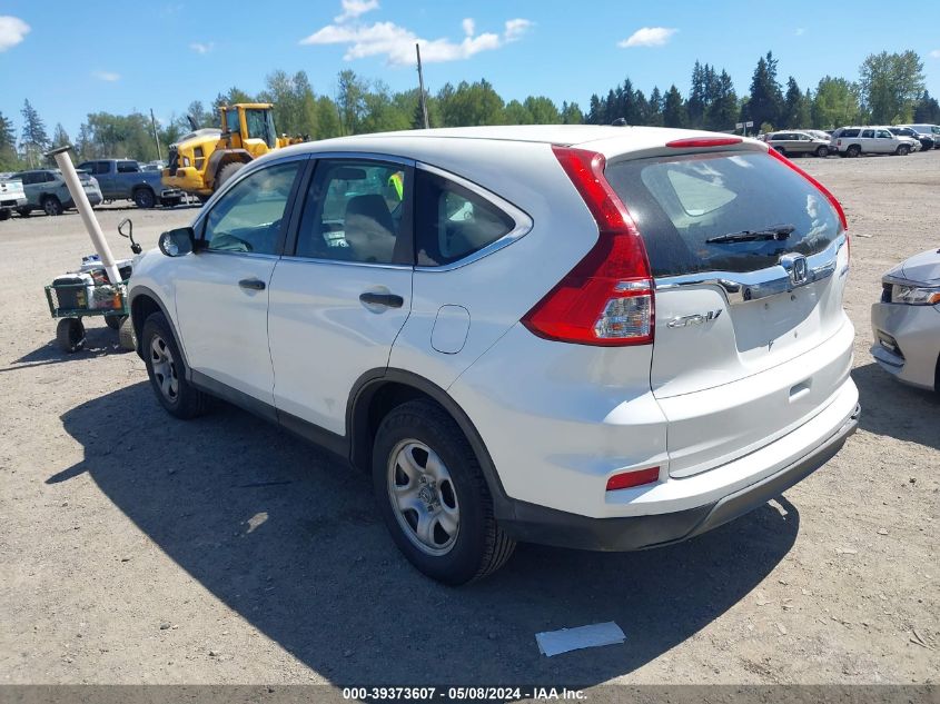 2016 Honda Cr-V Lx VIN: 5J6RM4H38GL051380 Lot: 39373607