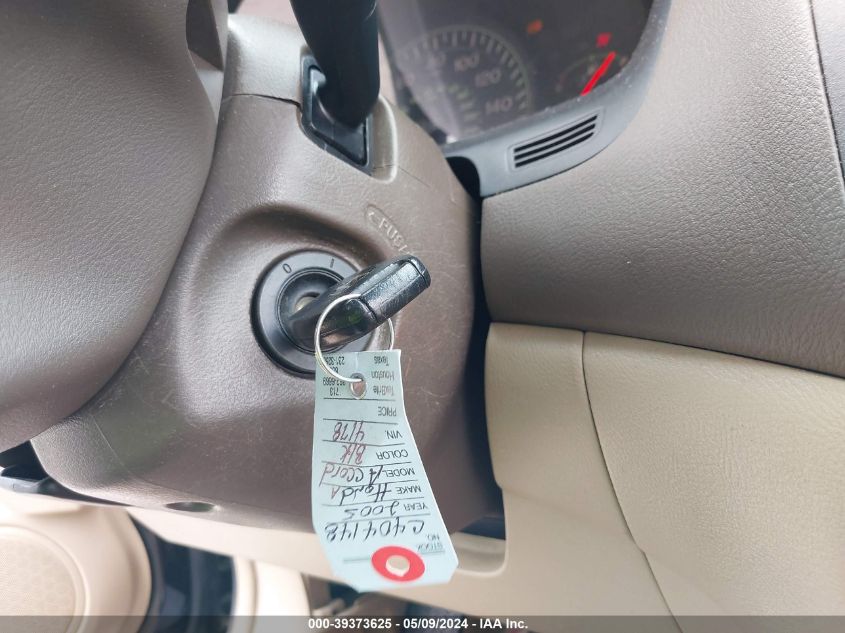 2005 Honda Accord 2.4 Lx VIN: 1HGCM56495A164178 Lot: 39373625