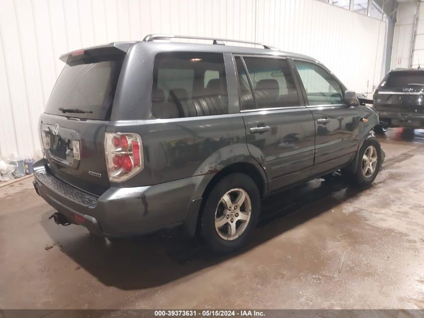 2006 Honda Pilot Ex-L VIN: 2HKYF18706H553722 Lot: 39373631