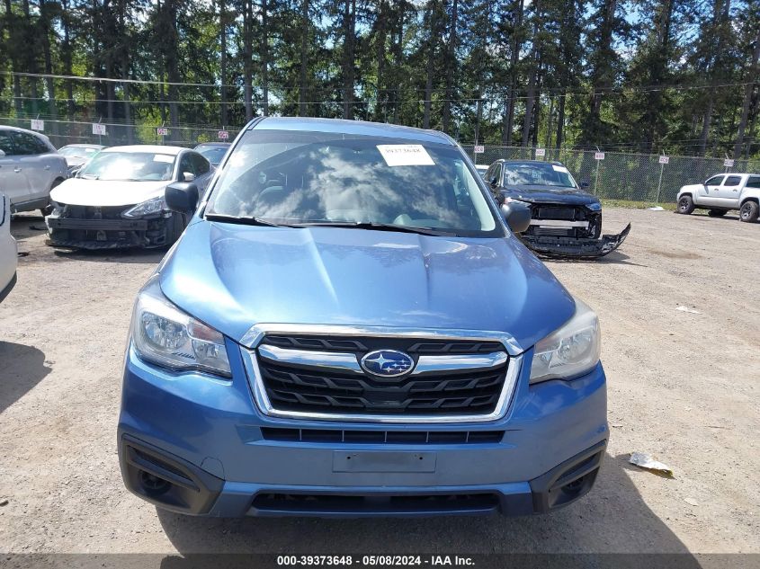 2018 Subaru Forester 2.5I VIN: JF2SJAAC3JH581227 Lot: 39373648