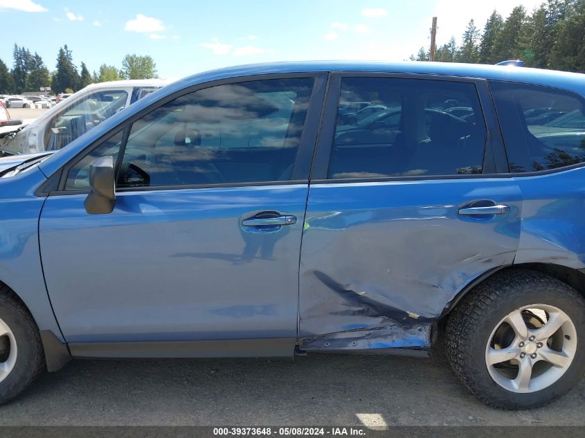 2018 Subaru Forester 2.5I VIN: JF2SJAAC3JH581227 Lot: 39373648