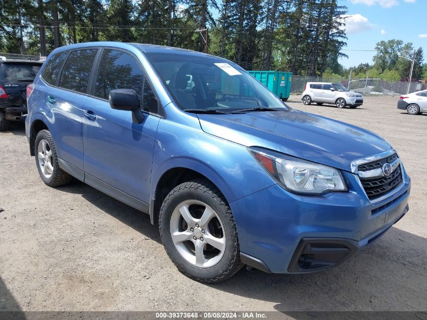 2018 Subaru Forester 2.5I VIN: JF2SJAAC3JH581227 Lot: 39373648