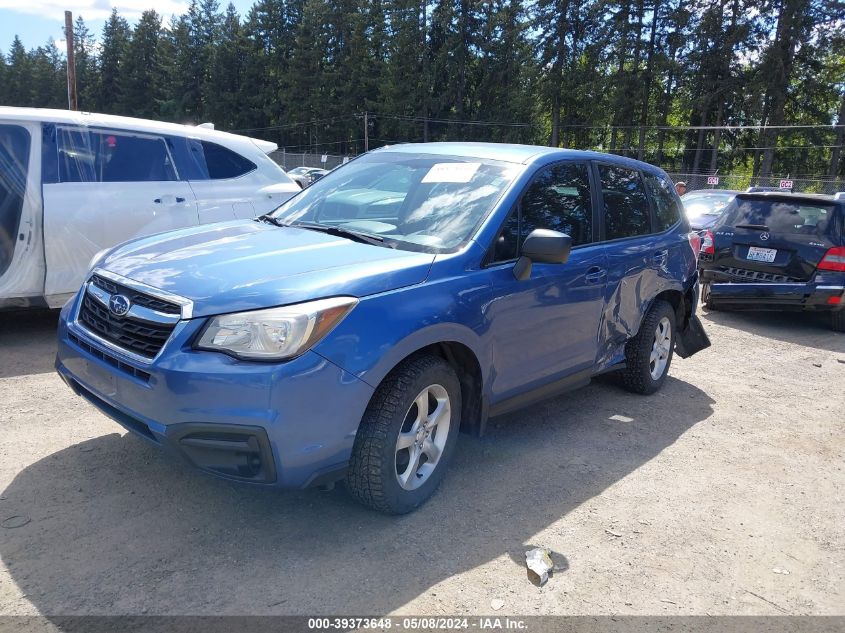 2018 Subaru Forester 2.5I VIN: JF2SJAAC3JH581227 Lot: 39373648