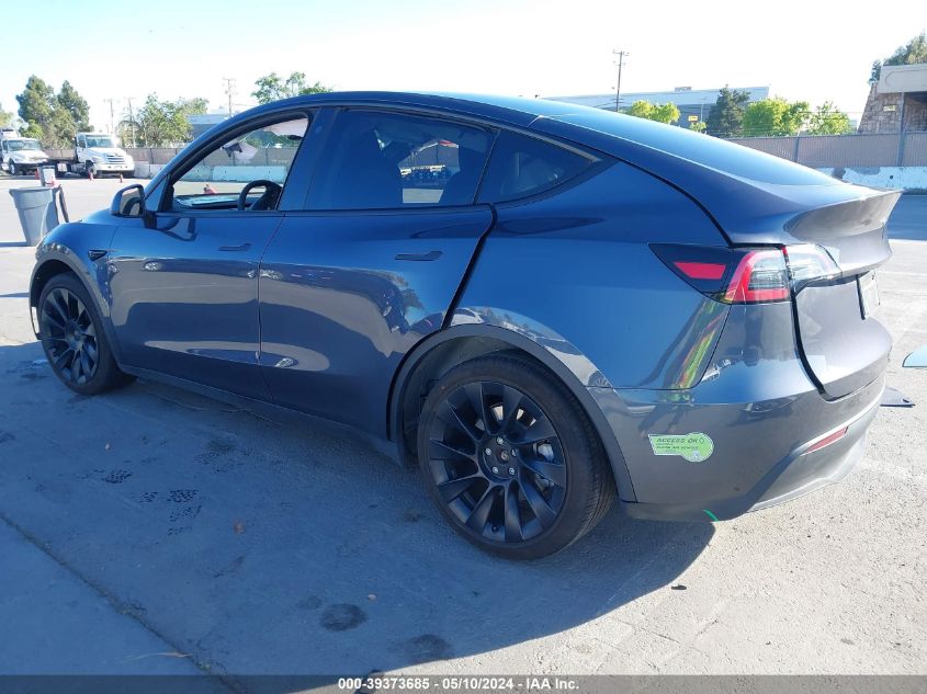 2023 Tesla Model Y Awd/Long Range Dual Motor All-Wheel Drive VIN: 7SAYGDEE5PF626538 Lot: 39373685