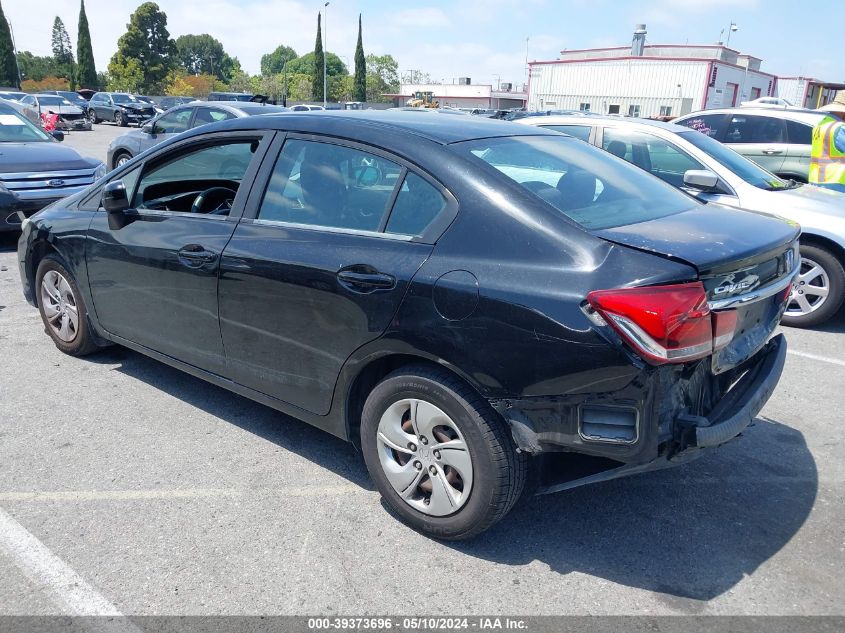 2015 Honda Civic Lx VIN: 19XFB2F53FE266714 Lot: 39373696