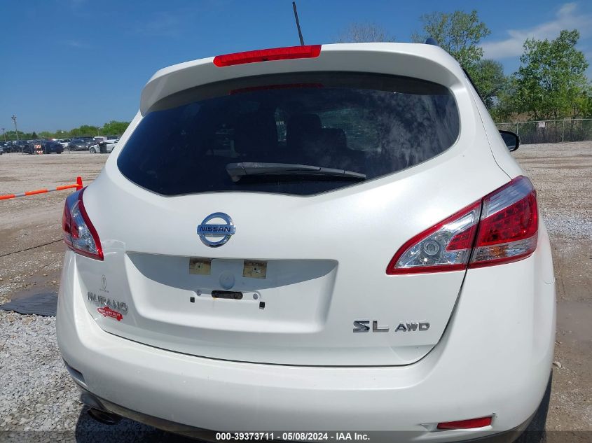 2014 Nissan Murano Sl VIN: JN8AZ1MWXEW520875 Lot: 39373711