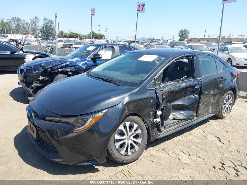 2022 Toyota Corolla Hybrid Le VIN: JTDEAMDE8NJ049836 Lot: 39373716