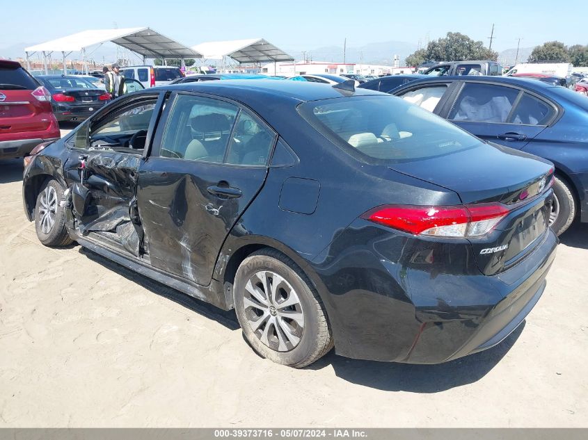 2022 Toyota Corolla Hybrid Le VIN: JTDEAMDE8NJ049836 Lot: 39373716