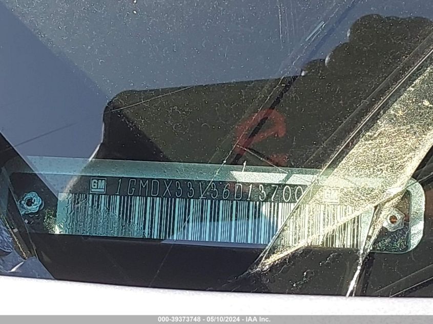 2006 Pontiac Montana Sv6 VIN: 1GMDX33L36D137001 Lot: 39373748