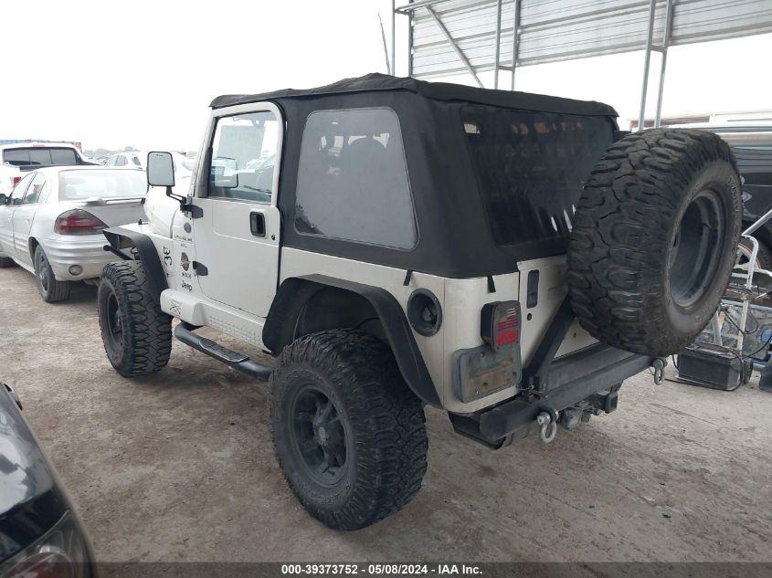 1998 Jeep Wrangler Sahara VIN: 1J4FY49S6WP800357 Lot: 39373752