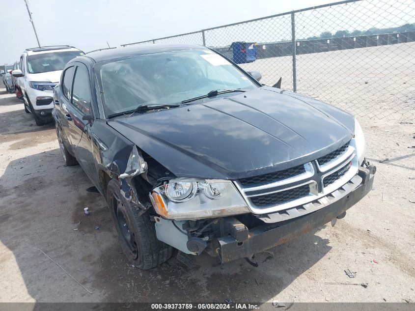 2013 Dodge Avenger Se VIN: 1C3CDZAB2DN581035 Lot: 39373759