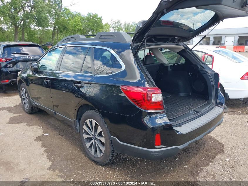 2015 Subaru Outback 2.5I Limited VIN: 4S4BSBLC8F3207954 Lot: 39373773