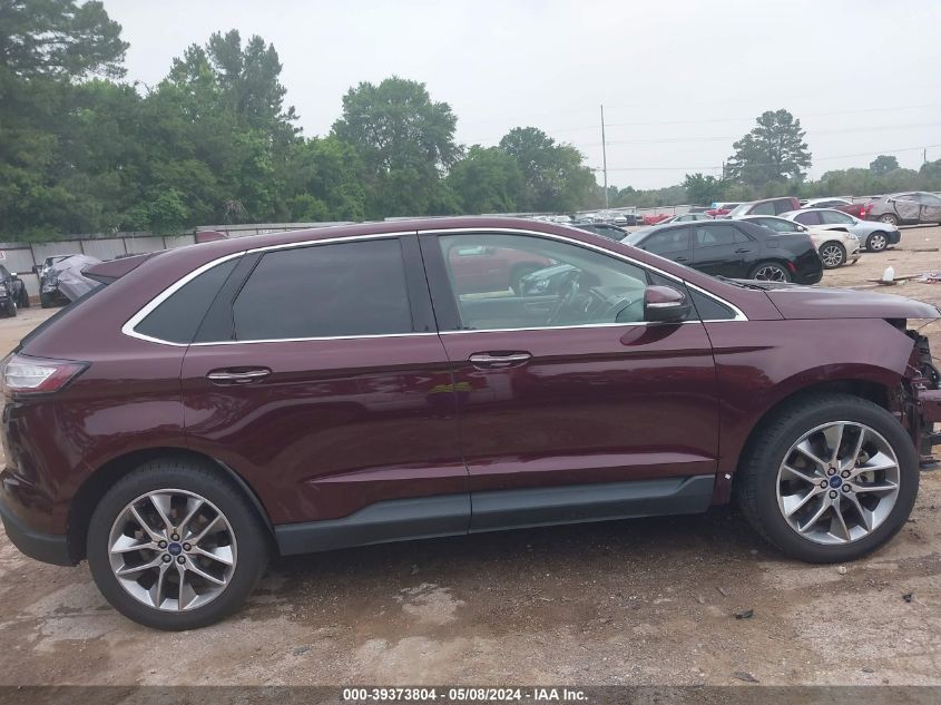 2017 Ford Edge Titanium VIN: 2FMPK3K83HBC26309 Lot: 39373804