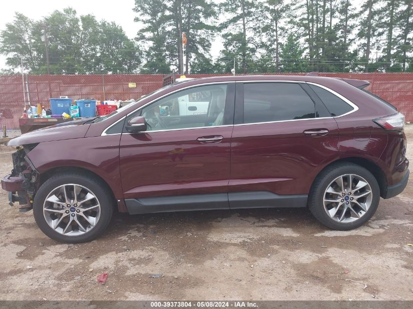 2017 Ford Edge Titanium VIN: 2FMPK3K83HBC26309 Lot: 39373804