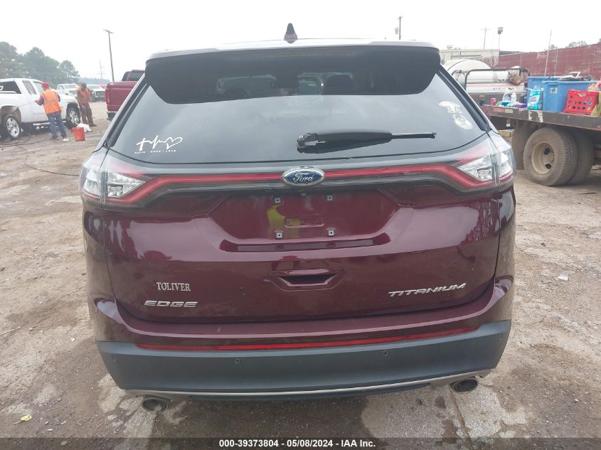 2017 Ford Edge Titanium VIN: 2FMPK3K83HBC26309 Lot: 39373804