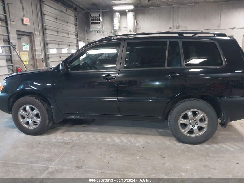 2005 Toyota Highlander V6 VIN: JTEGP21A950068264 Lot: 39373813