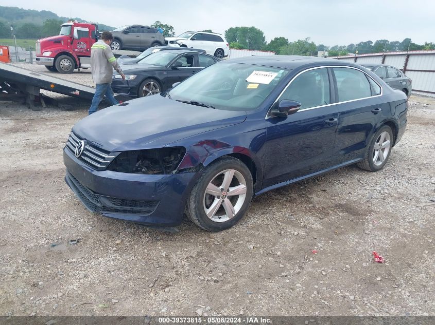 2012 Volkswagen Passat 2.0L Tdi Se VIN: 1VWBN7A37CC074351 Lot: 39373815