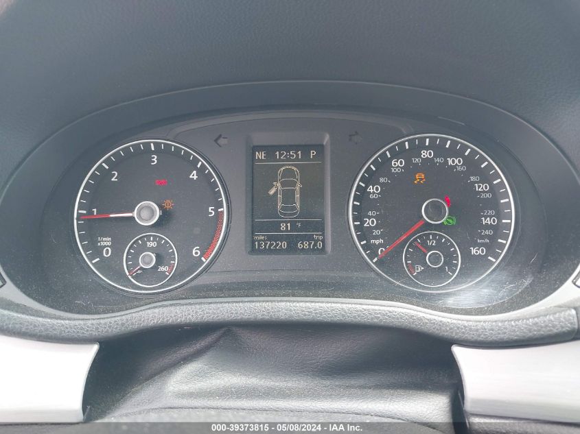 2012 Volkswagen Passat 2.0L Tdi Se VIN: 1VWBN7A37CC074351 Lot: 39373815