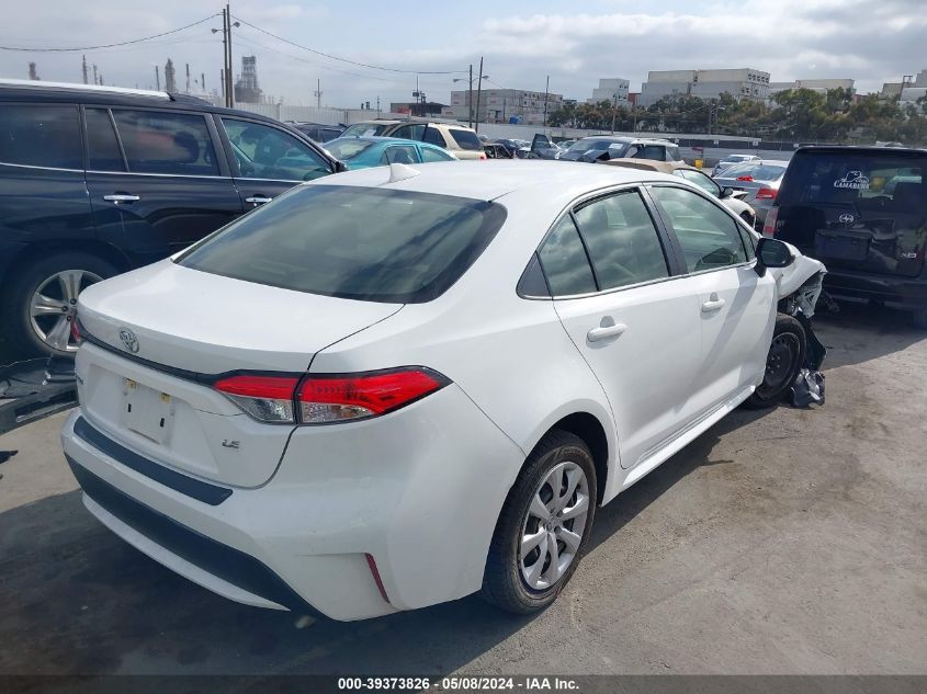 2020 Toyota Corolla Le VIN: JTDEPRAE0LJ023101 Lot: 39373826