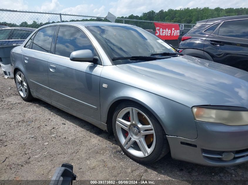 2006 Audi A4 2.0T VIN: WAUDF78E56A043757 Lot: 39373852