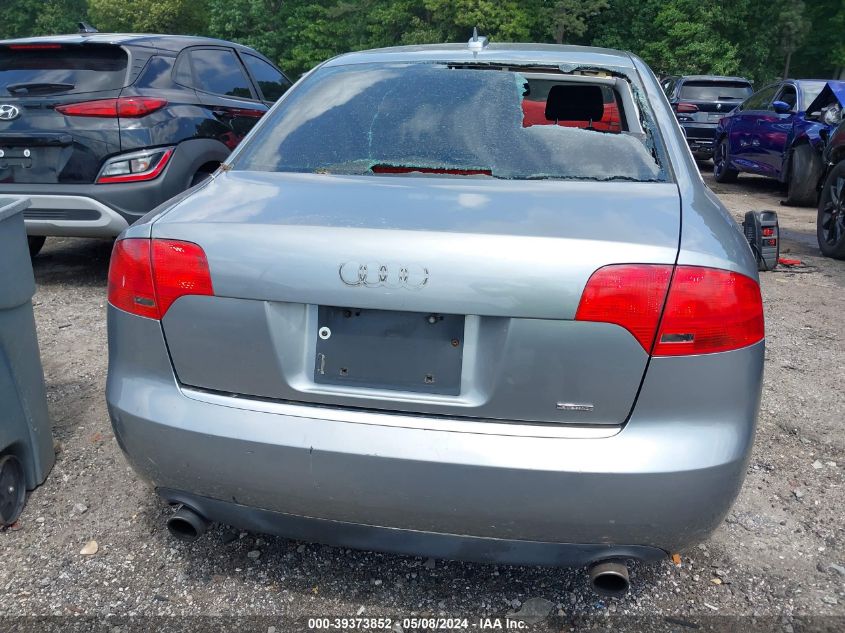 2006 Audi A4 2.0T VIN: WAUDF78E56A043757 Lot: 39373852