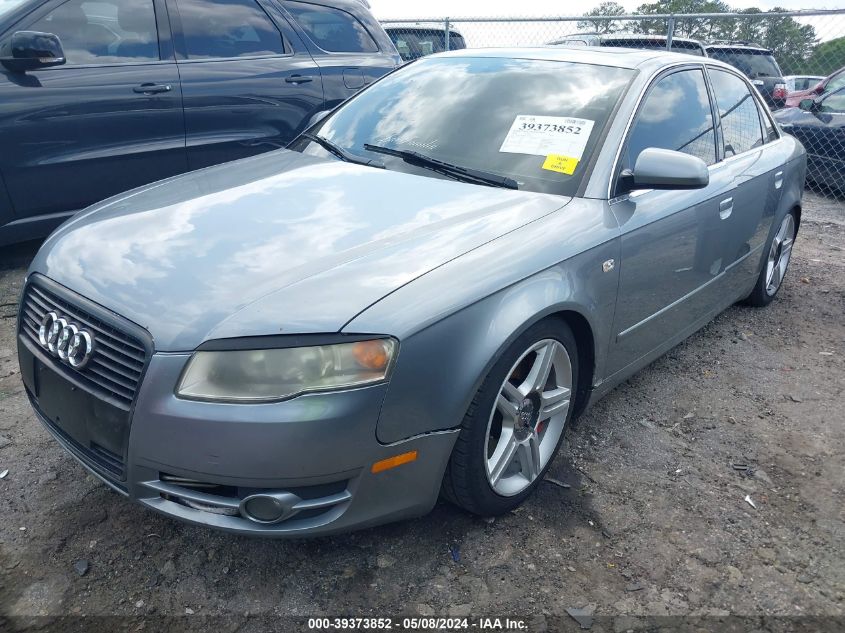 2006 Audi A4 2.0T VIN: WAUDF78E56A043757 Lot: 39373852