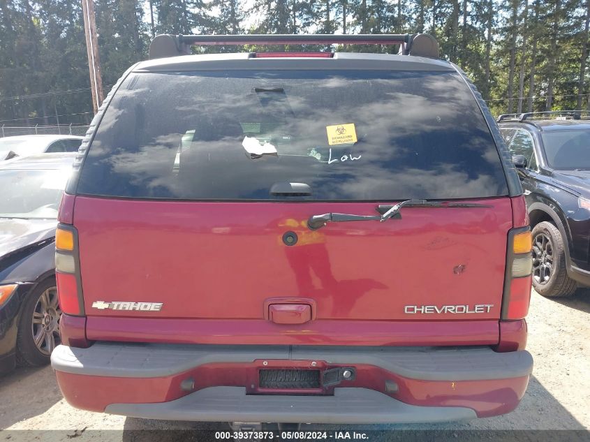 2005 Chevrolet Tahoe Z71 VIN: 1GNEK13T25R257747 Lot: 39373873