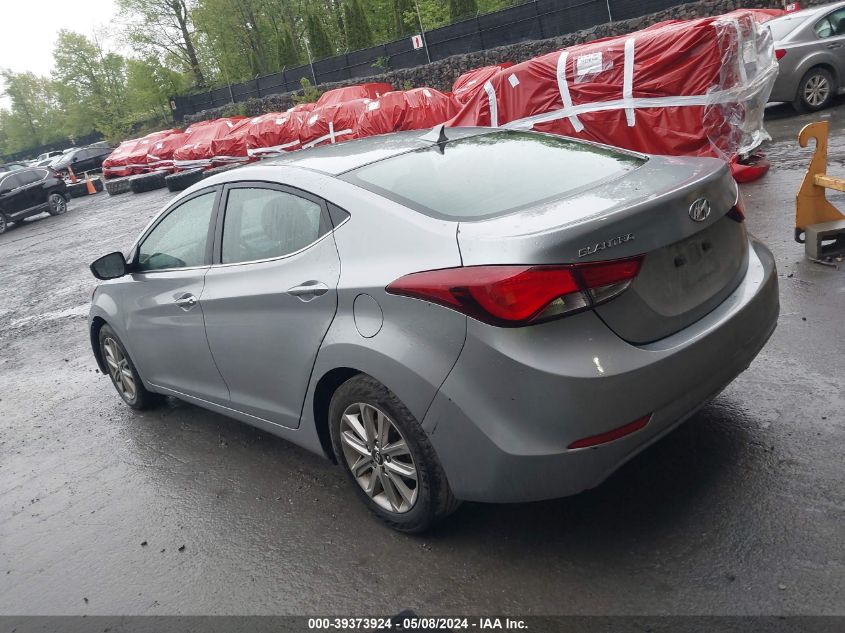 2015 Hyundai Elantra Se VIN: 5NPDH4AE4FH633995 Lot: 39373924