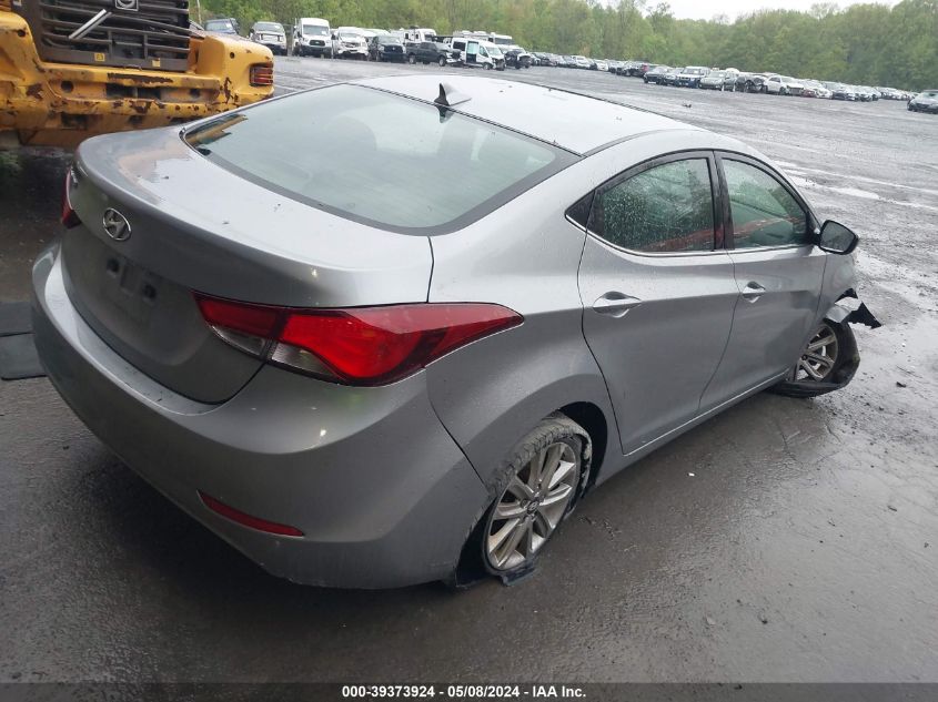 2015 Hyundai Elantra Se VIN: 5NPDH4AE4FH633995 Lot: 39373924