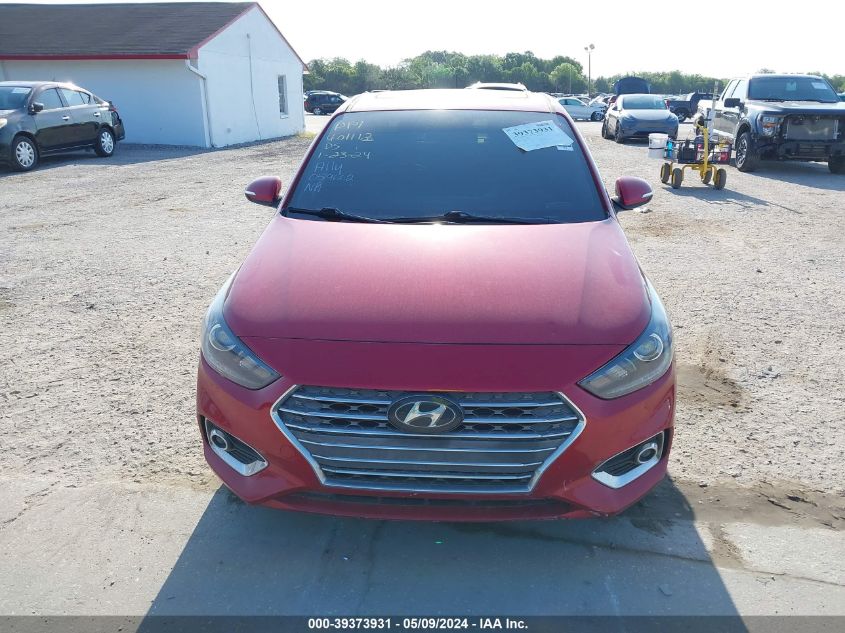 2019 Hyundai Accent Limited VIN: 3KPC34A30KE059662 Lot: 39373931