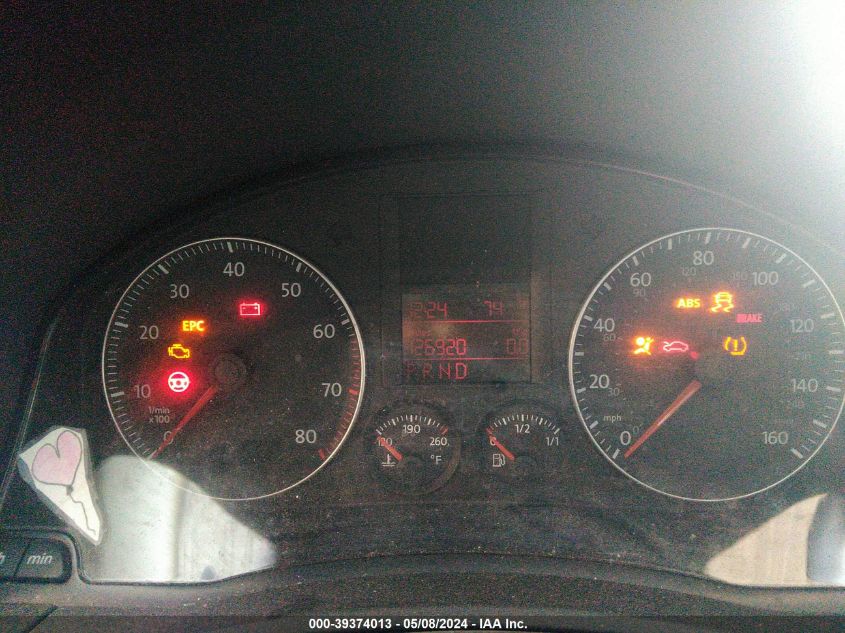 2009 Volkswagen Rabbit S VIN: WVWBB71K29W021650 Lot: 39374013