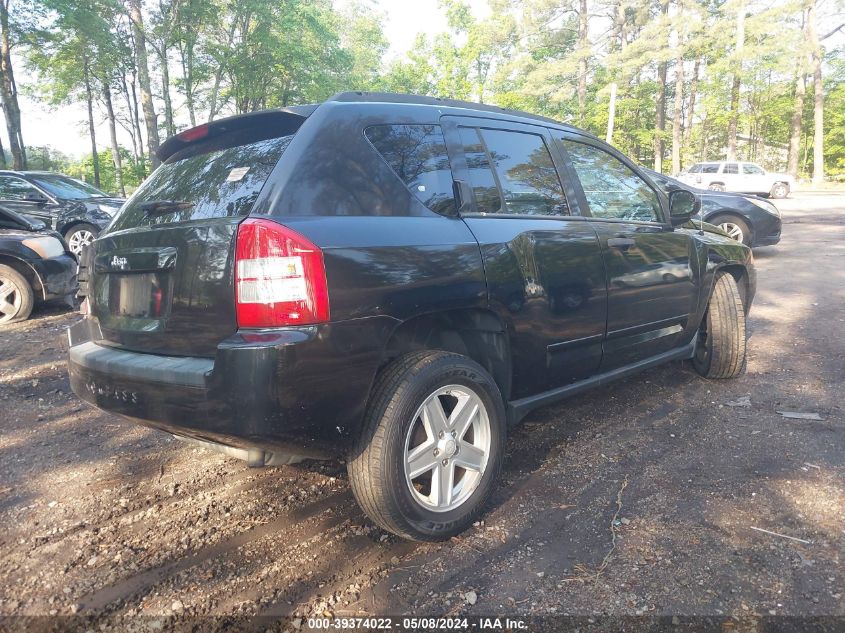 2008 Jeep Compass Sport VIN: 1J8FT47W78D722100 Lot: 39374022