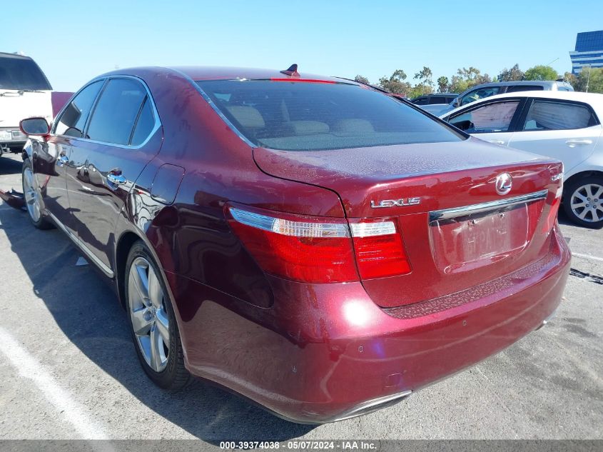 2007 Lexus Ls 460 L VIN: JTHGL46F275015796 Lot: 39374038