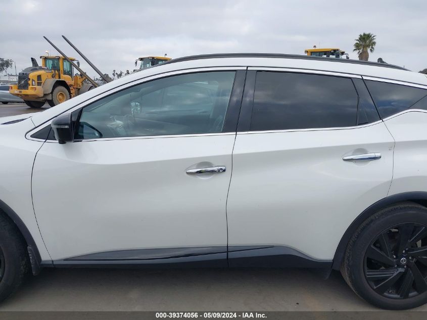 2018 Nissan Murano Sl VIN: 5N1AZ2MGXJN131949 Lot: 39374056