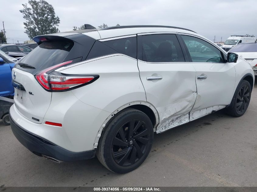 2018 Nissan Murano Sl VIN: 5N1AZ2MGXJN131949 Lot: 39374056