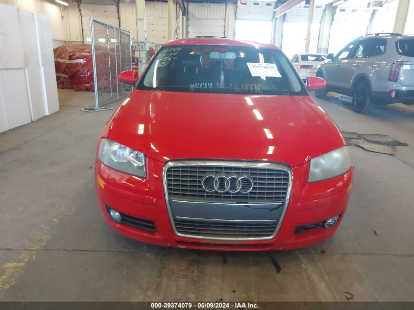 2006 Audi A3 2.0T VIN: WAUNF78P96A189388 Lot: 39374079