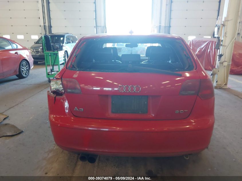 2006 Audi A3 2.0T VIN: WAUNF78P96A189388 Lot: 39374079