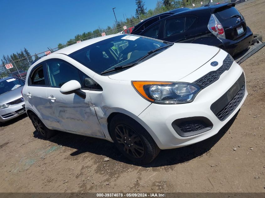 2012 Kia Rio5 Lx VIN: KNADM5A34C6095012 Lot: 39374078